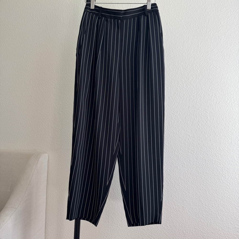 Aritzia pinstripe trousers